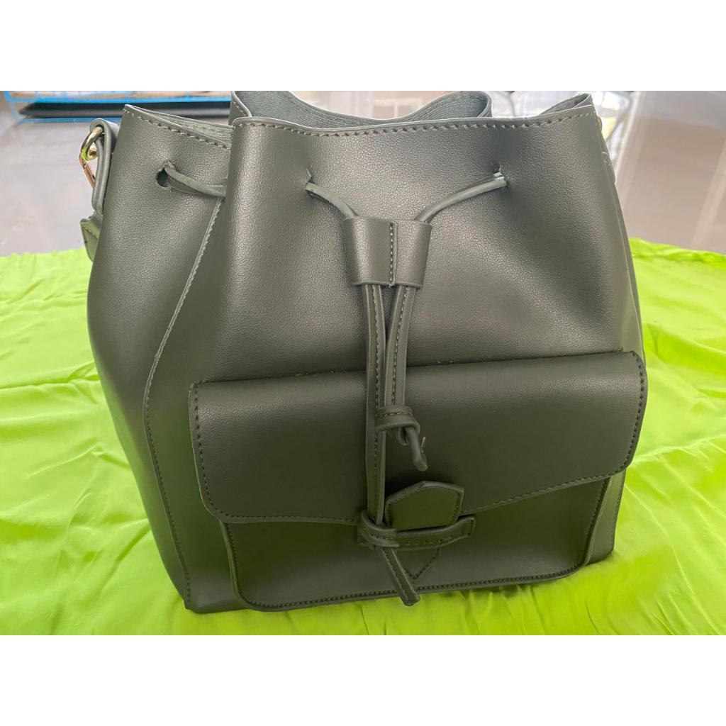 TAS ET CETERA – HIJAU ARMY – PRELOVED LIKE NEW