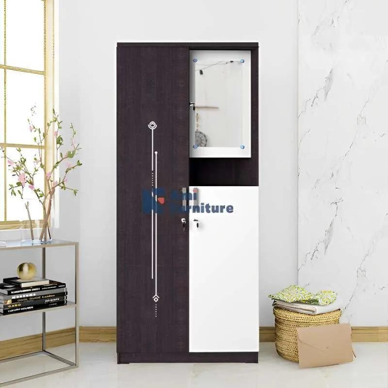 LEMARI PAKAIAN KAYU 2 PINTU