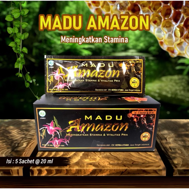 

Madu Amazon 20 ml Vitalita Pria Obat Kuat Tahan Lama