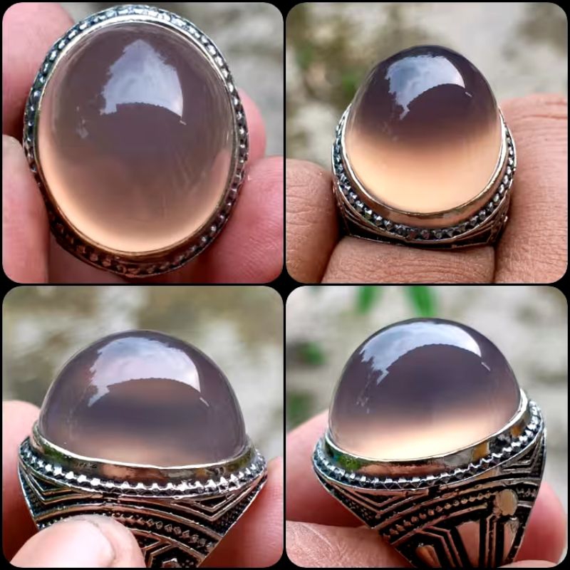 Natural Anggur Obi Kelo Ungu Kristal Mentok Top Giwang - Nggiwang - Nama Pasar Bacan Obi Kelo - No T