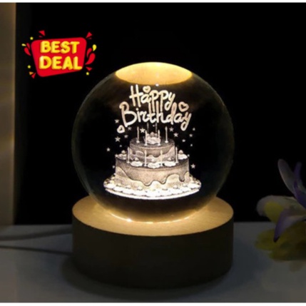 Barang baru Lampu Tidur LED Kado Ultah Cewek Aesthetic Mewah Dekorasi Hiasan Kamar Benda Lucu Unik B