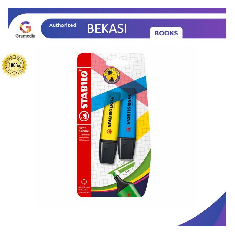 

Gramedia Bekasi- STABILO BOSS SET 2 Y-B (070-24-31)