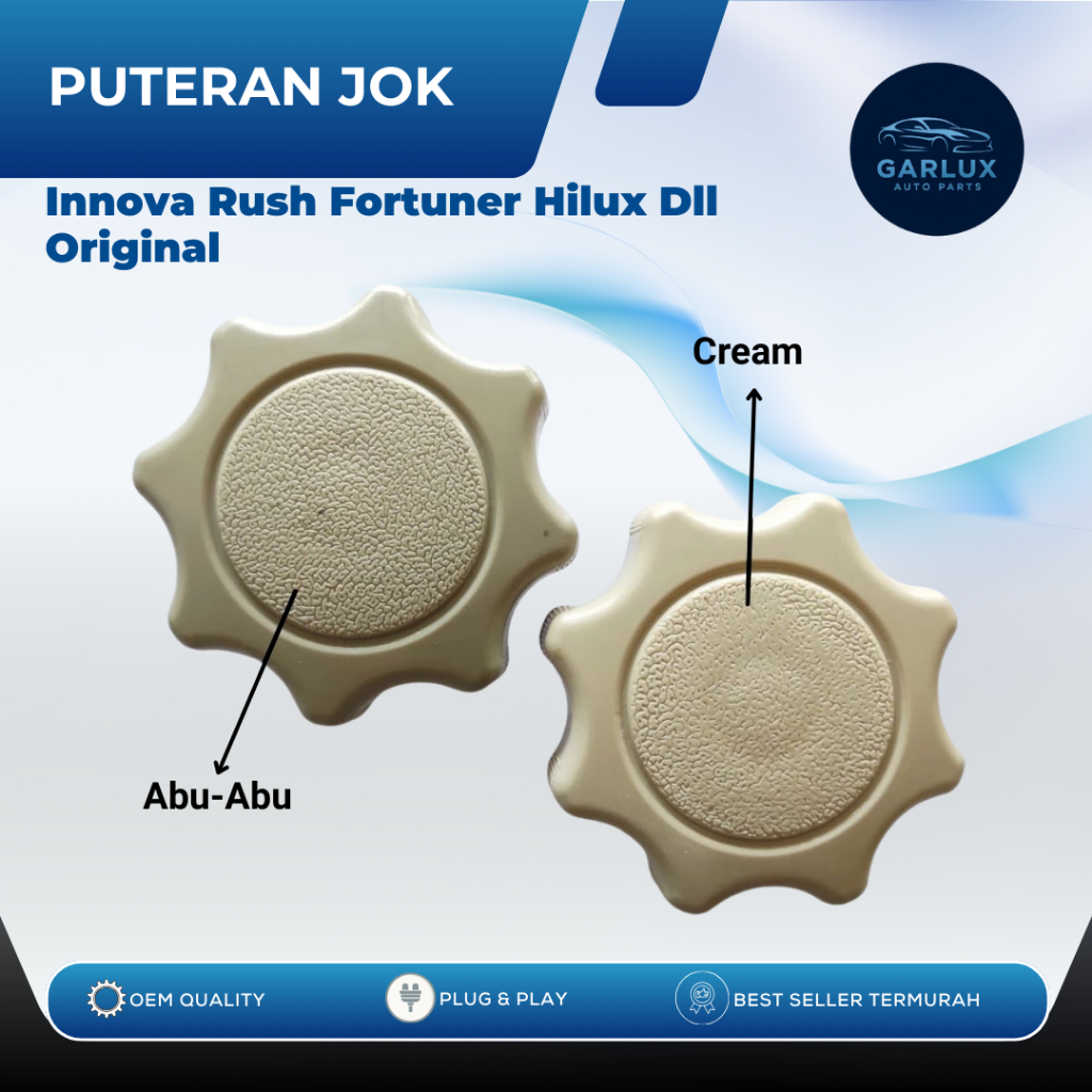 Puteran Jok Kursi Depan Original Innova Rush Fortuner Hilux – Knob Reclining Jok Mobil