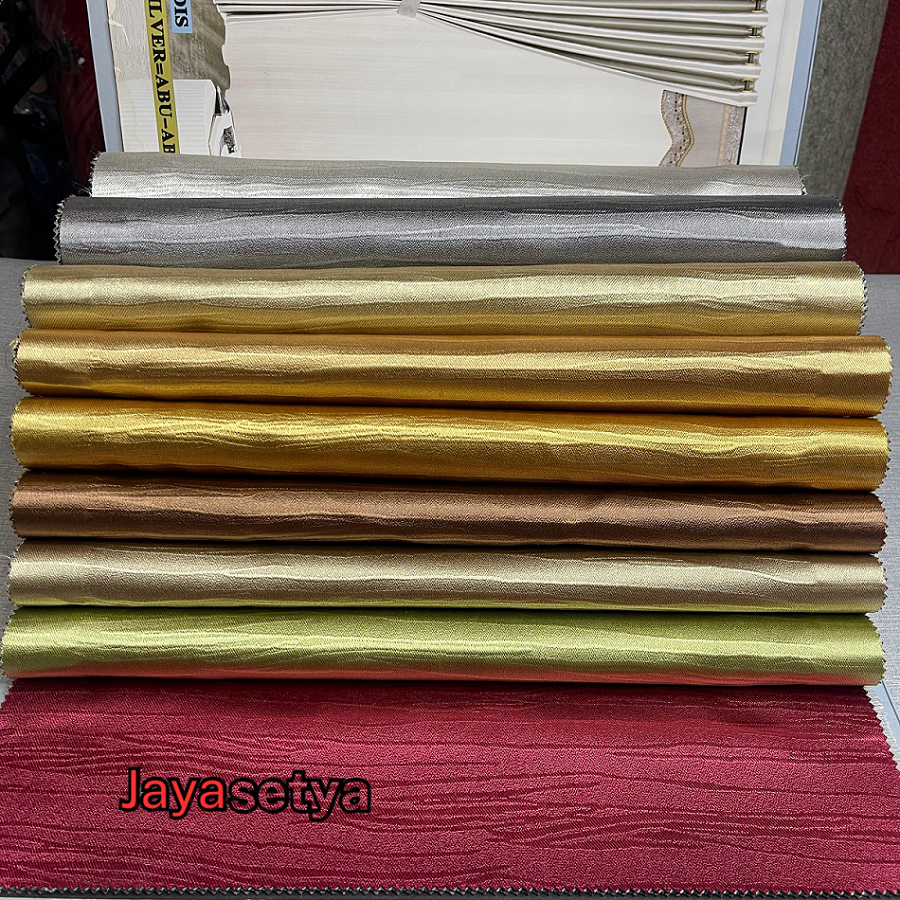 Kain Gorden Blackout Import Polos Kain Grandis Bahan Gorden Polos Embos Gilap Motif Serat K