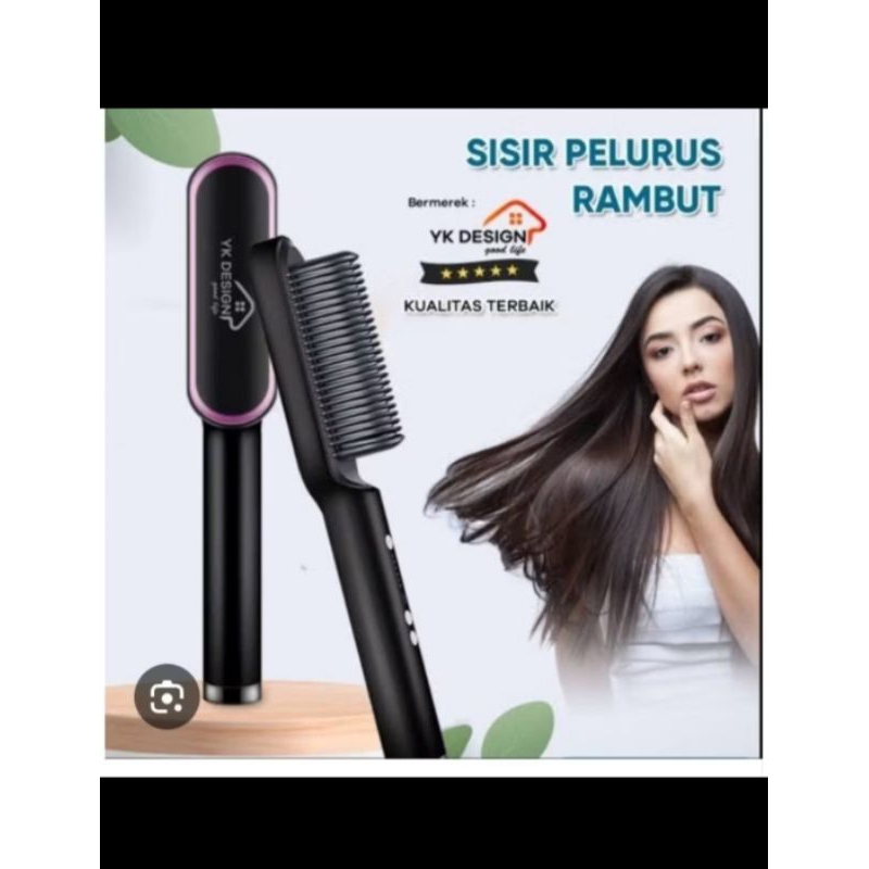 YK Design sisir pelurus rambut