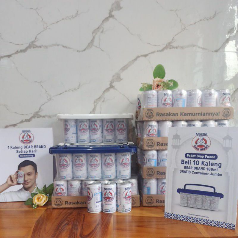 

NESTLE SUSU BERUANG BEAR _ BRAND ISI 10X189ml FREE CONTAINER JUMBO