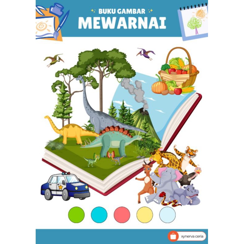

buku gambar mewarnai anak