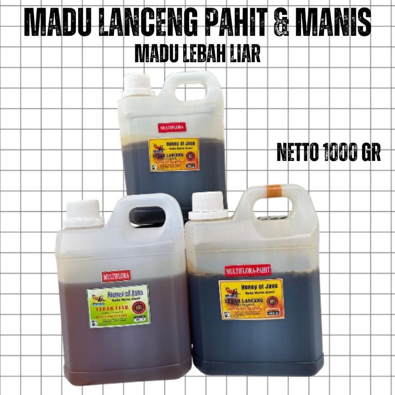 

MADU LANCENG PAHIT MANIS MADU LEBAH LIAR MADU MURNI ALAMI MMA 1000 GRAM