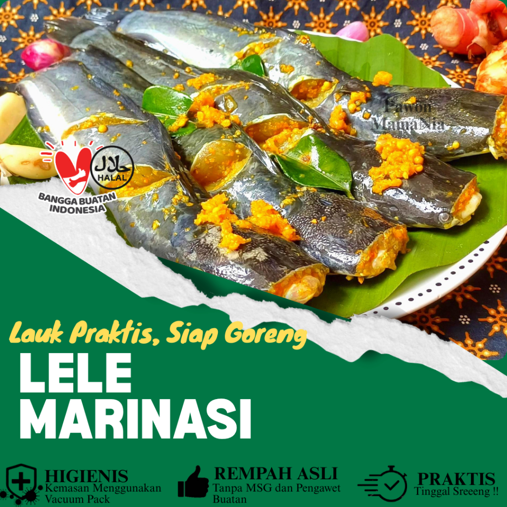 

KIRIM INSTAN Lele Bumbu Kuning Siap Goreng Tanpa Pengawet Higienis 1000 gr (isi 7-8 ekor )