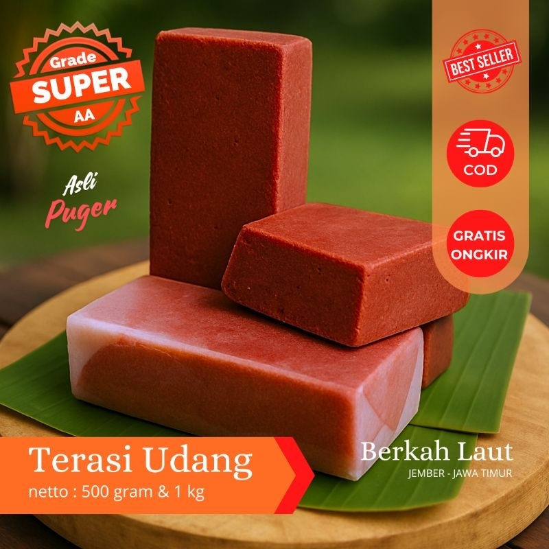 

Terasi Udang Asli 100% Puger Super Istimewa Grade A 1/5 kg