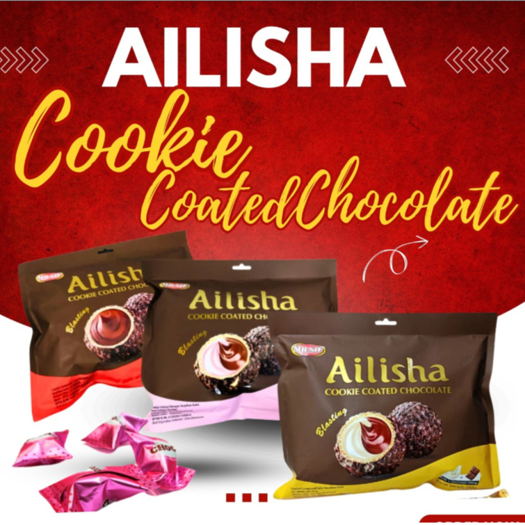 

Cemilan bola-bola coklat | Ailisha Cookie Coated Chocolate | 250g