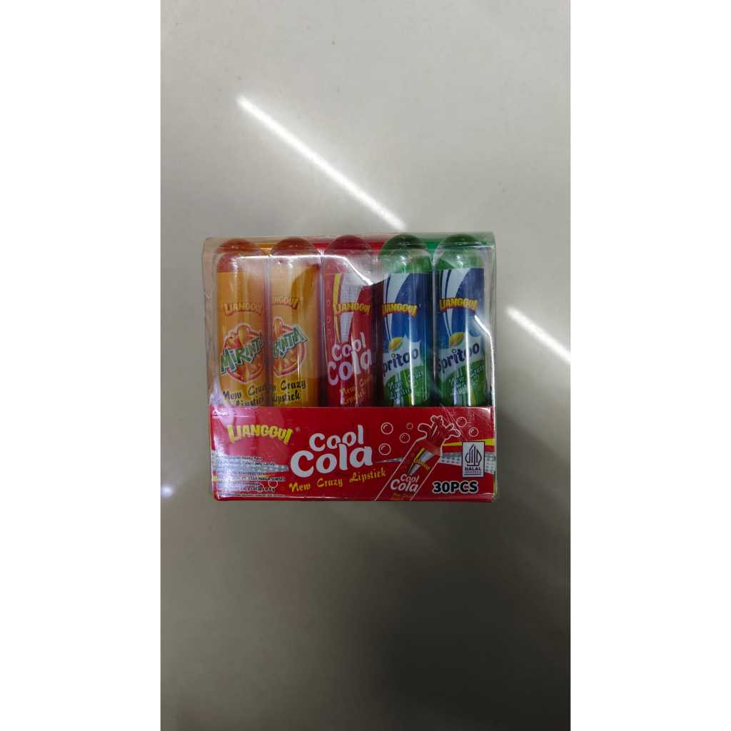 

LIANGGUI PERMEN COOL COLA LIPSTICK HARGA GROSIR 1 PAK ISI 30