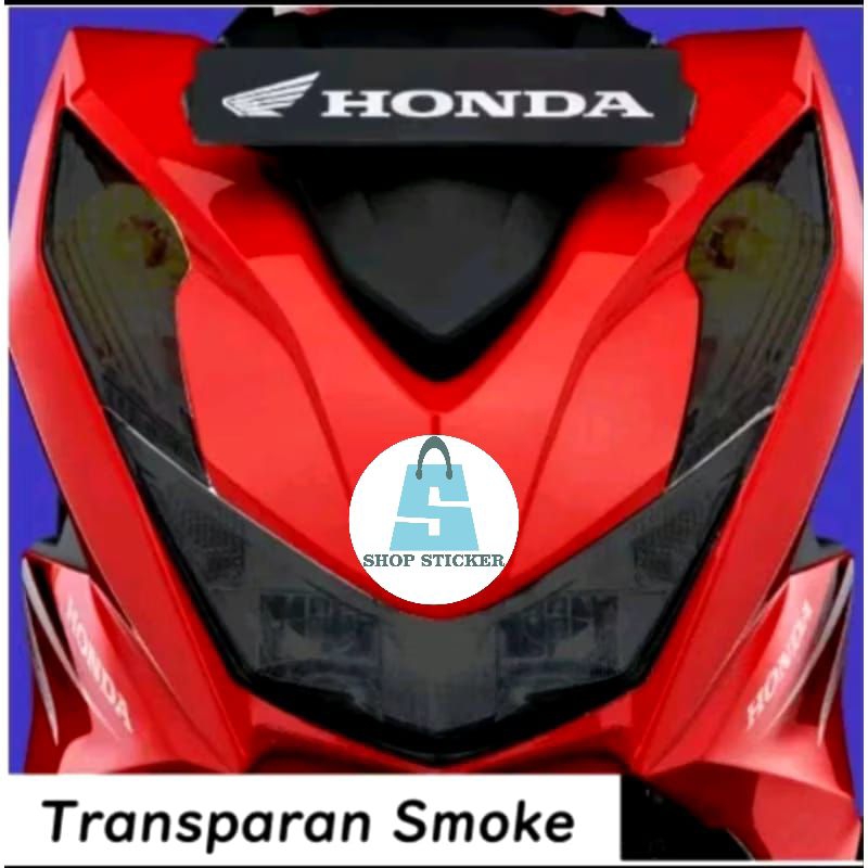 striping sticker transparant  lampu utama+lampu sen beat deluxe 2023