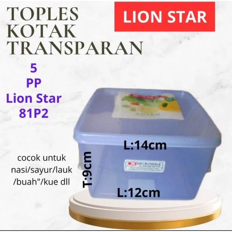 kotak nasi plastik tempat nasi plastik kotak plastik bening kotak bekal kotak sekolah lion star  kot
