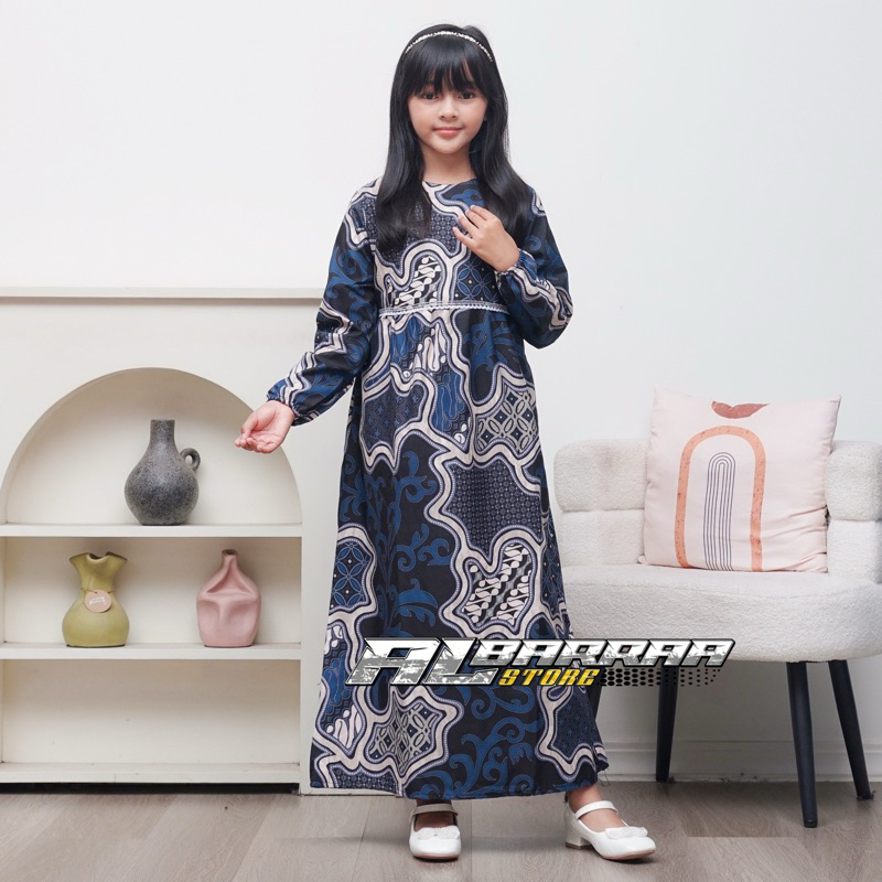 Baju Muslim Batik Gamis Anak Perempuan