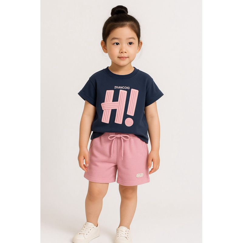 setelan anak prempuan celana pendek hits