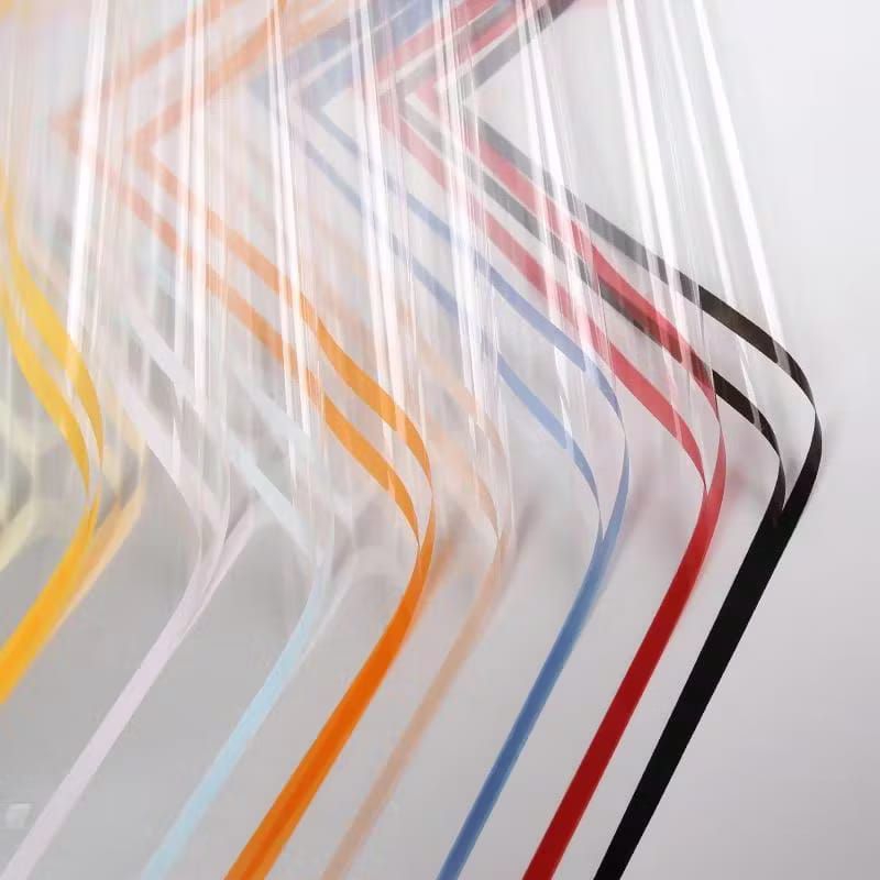 

Kertas Buket Transparant Line Colour/Cellophane Flower Wrap/Kertas Cellophane Buket Bunga