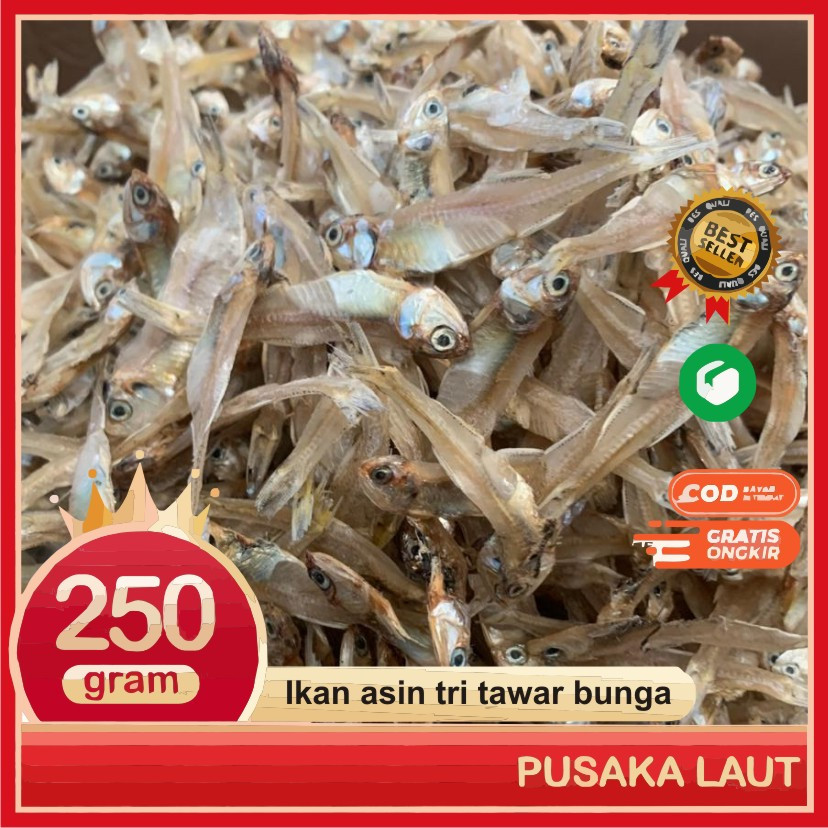 

Ikan Asin Teri Tawar Bunga Super Tri Bunga Premium 250 gr