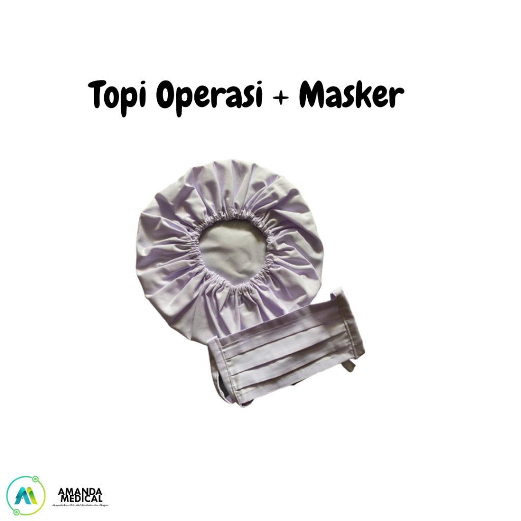 TOPI OK TENAGA MEDIS OPERASI KARYAWAN PABRIK SHOWER CAP MASKER