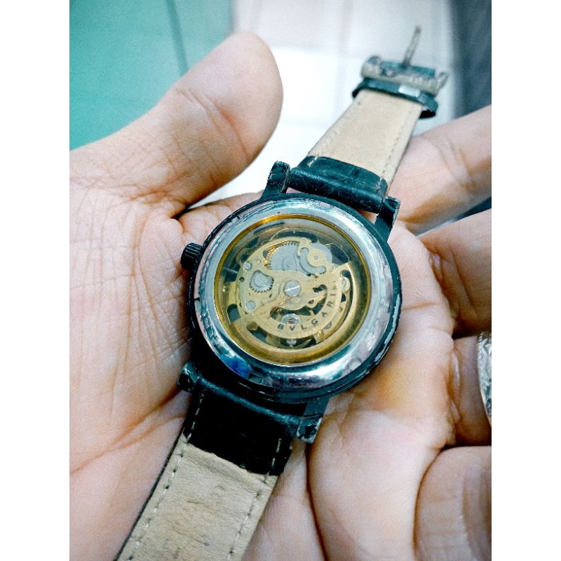 jam tangan vintage pria automatic stenlis klasik vali