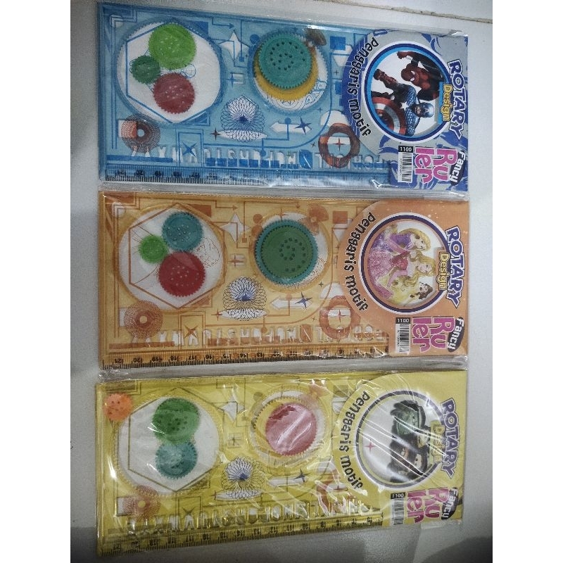 

Penggaris Rotary / Penggaris Motif / Penggaris Bunga Pattern / Spirograph