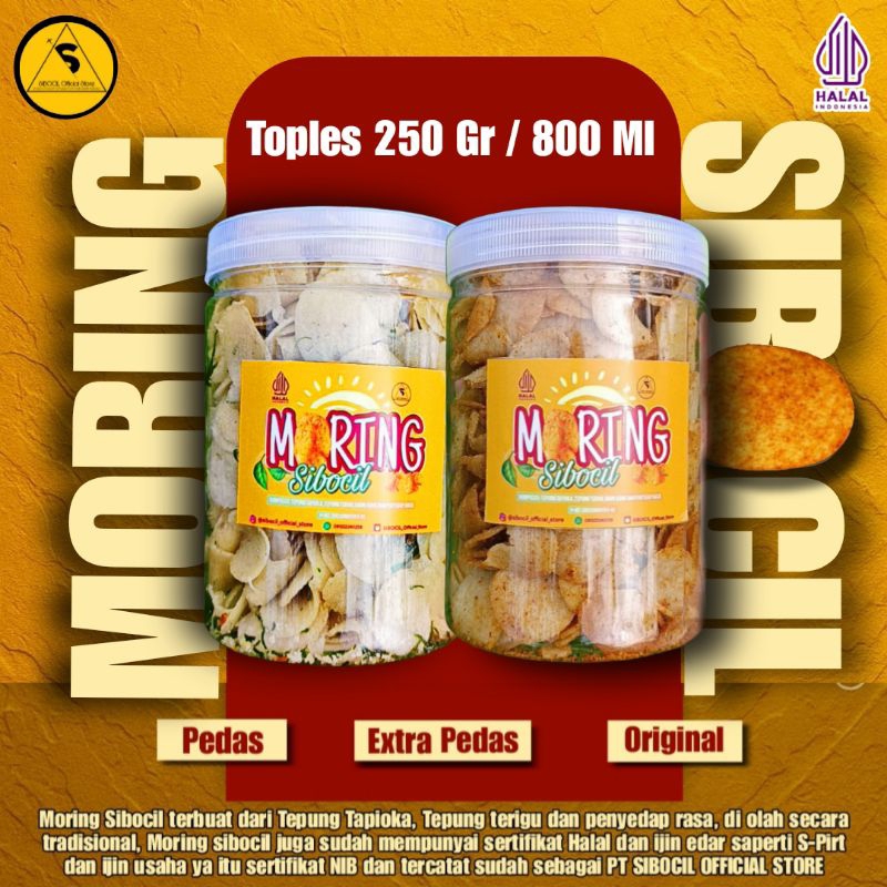 

Keripik Pedas Daun Jeruk Moring SIBOCIL 250gr / Makanan Pedas / Cemilan Gurih / Cimol Kering