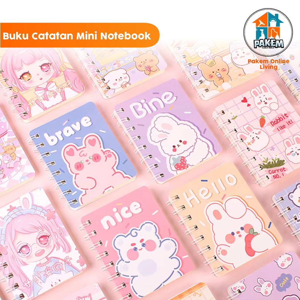 

Buku Catatan Kecil Notebook Ring Motif Notebook Ring Motif Buku Catatan Ring Buku Mini Alat Tulis Portable