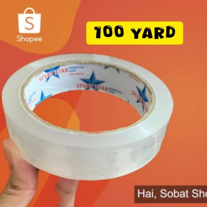 

Star Tape Lakban Bening 24mm 100 Yard Satuan Original