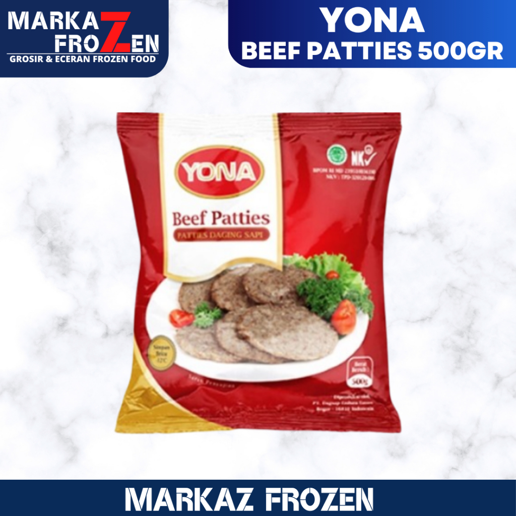 

YONA BEEF PATTIES BURGER SAPI 500GR