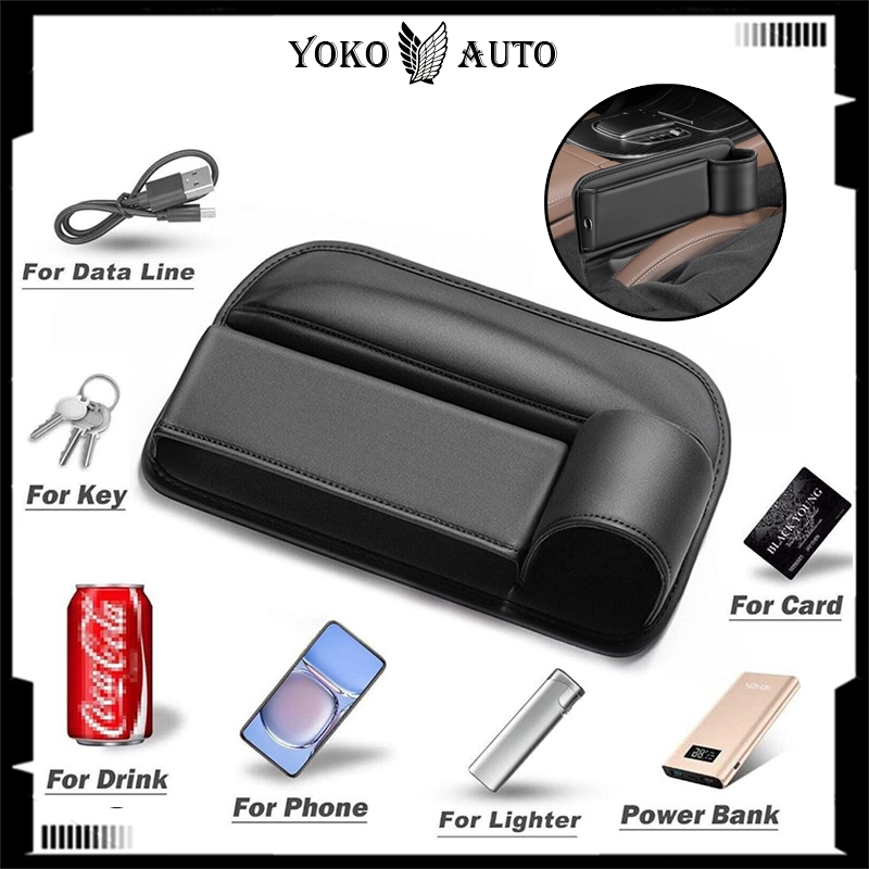 YokoAuto Kotak Penyimpanan Kursi Mobil Universal Jok Organizer Mobil Car Seat Organizer Mobil Avanza