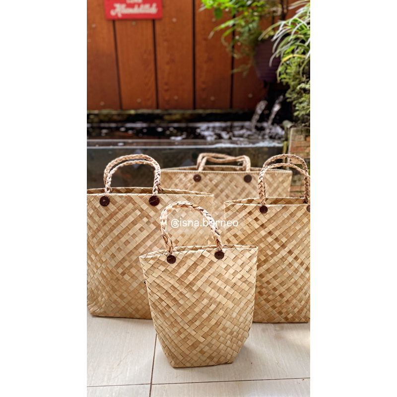 Tas Pandan Anyam / Tas Hampers Pandan