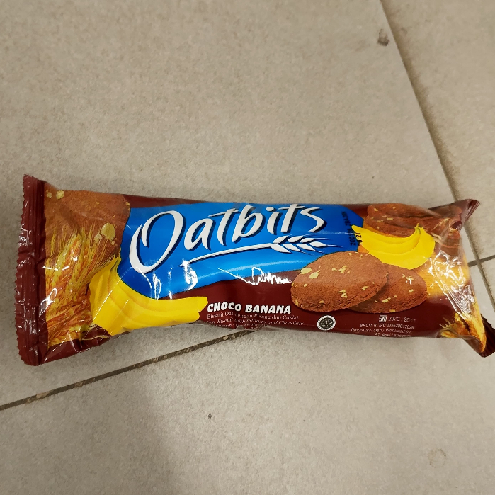 

OATBITS CHOCO BANANA BISKUIT OAT PISANG COKELAT 110GR