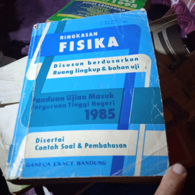 buku Ringkasan Fisika, panduan masuk perguruan tinggi negeri 1985, buku original jadul