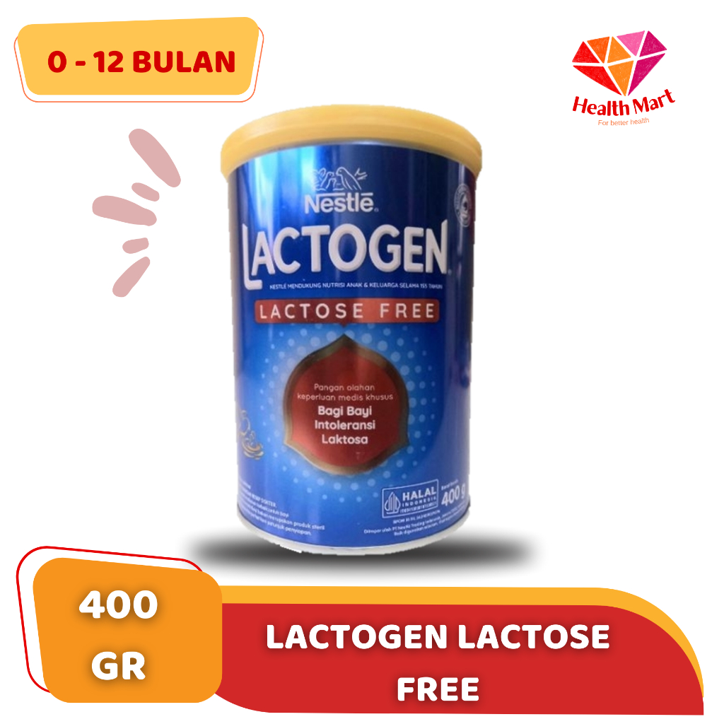 

LACTOGEN LACTOSE FREE 400 gr | Susu untuk alergi laktosa