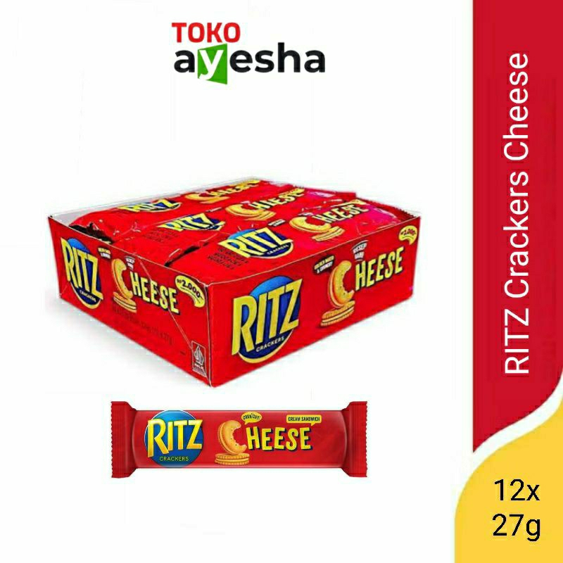 

RITZ Biskuit Sandwich Keju 324 gr - 1 Box isi 12x27g