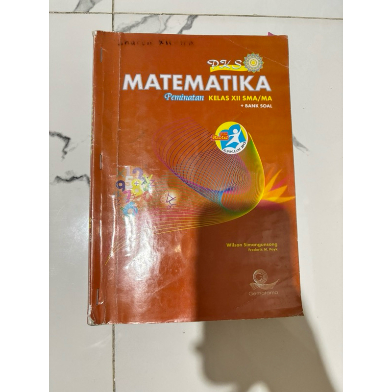 buku pks matematika peminatan kelas 12 bekas