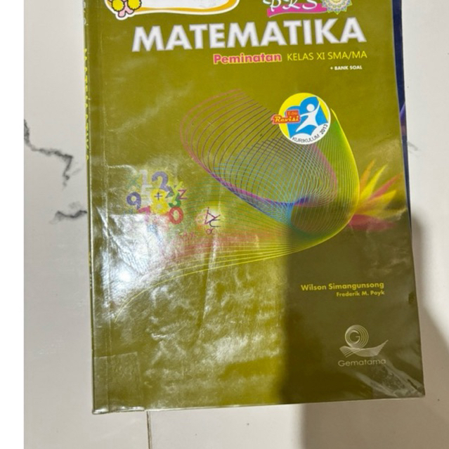 buku pks matematika peminatan kelas 11 bekas