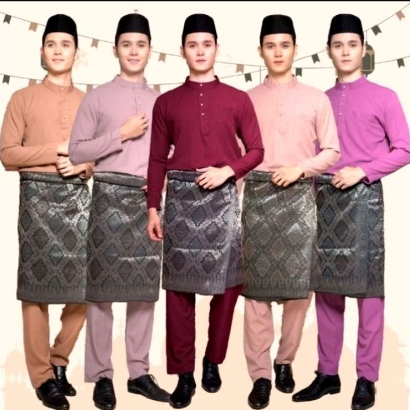 Baju Kurung Melayu Teluk Belanga Pria Bahan Toyobo Great A