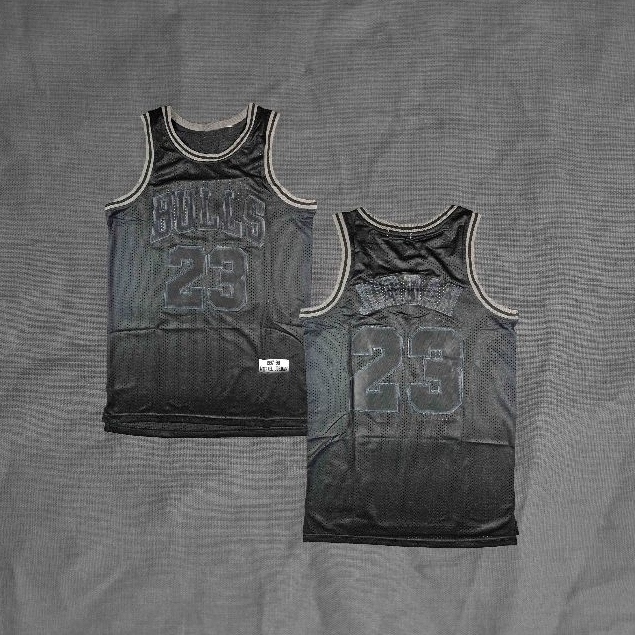 BORDIR Jersey Basket Classic Michael Jordan Bulls Classic Black Tonal