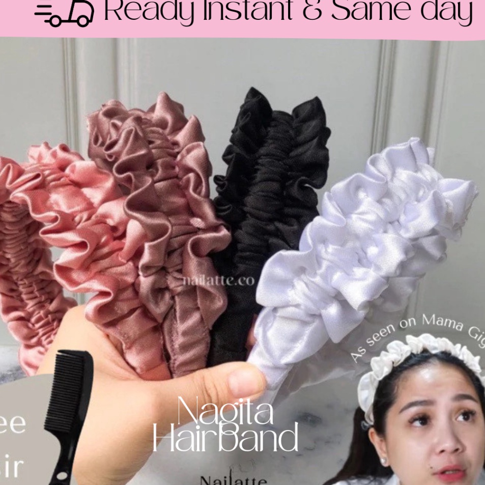 Bando nagita slavina dewasa korea wanita kekinian scrunchie bandana bendo bondu terbaru cewek premiu