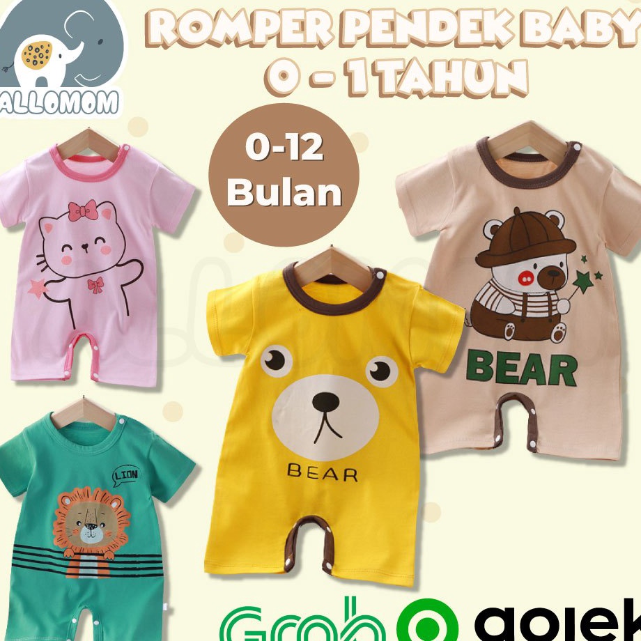 Recomend ROMPER KODOK  BAJU JUMPER ONESIES BABY NEWBORN  BAYI UNISEX COWOK CEWEK 1 TAHUN KATUN