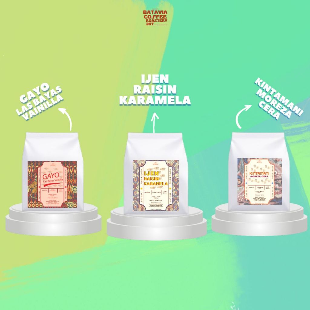 

Bundling Kopi Arabica Gayo x Ijen x Bali | Single Origin Arabica - 200gr