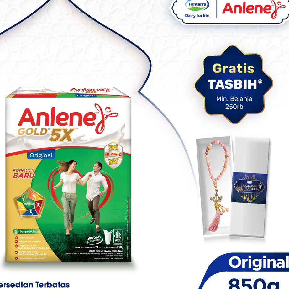 

Model baru Anlene Gold 5X Susu Bubuk Dewasa Original 85g Nutrisi Tinggi Kalsium Untuk Tulang Sendi dan Otot