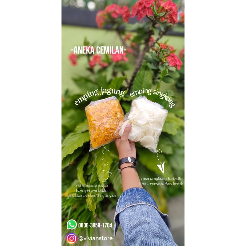 

EMPING JAGUNG (200gr) MIX EMPING SINGKONG (200gr)