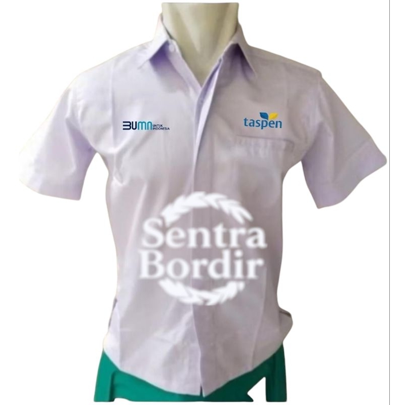 Kemeja Taspen Seragam BUMN TASPEN Kemeja Taspen kantong satu