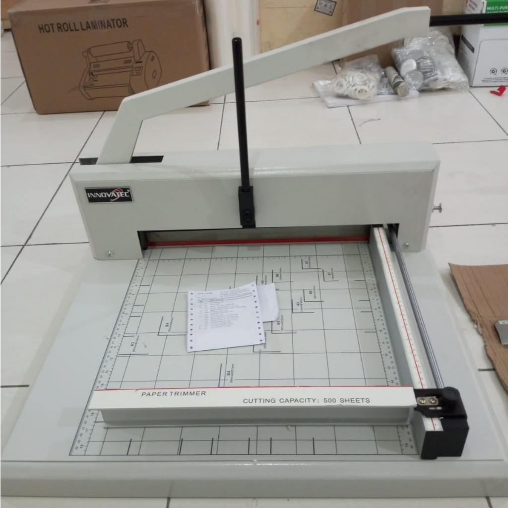 INNOVATEC Mesin Potong Kertas 888 Alat Pemotong Kertas 1 Rim Ukuran A3 1Rim 500 Lembar HVS 80 Gram