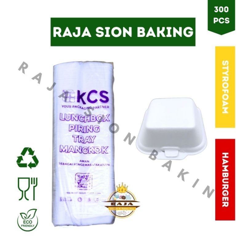 Styrofoam Burger / Styrofoam Burger KCS ( Kecil ) isi 200 PCS - INSTANT ONLY
