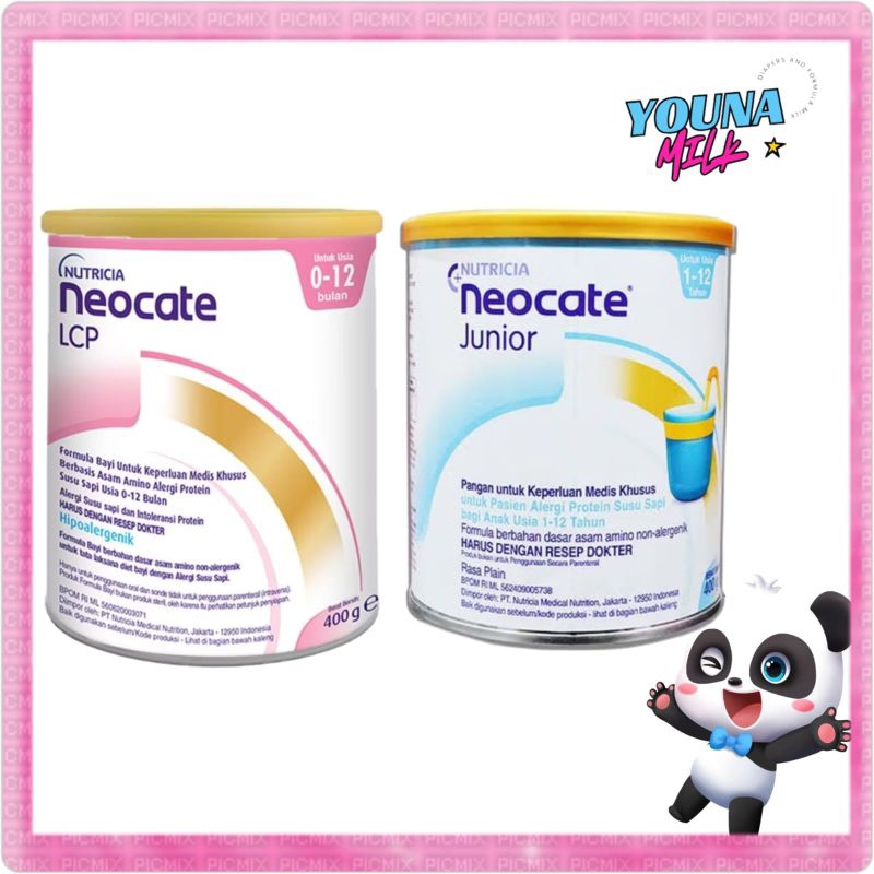 NEOCATE LCP (0-12 bln) / NEOCATE JUNIOR (12 bln+) Kaleng | NUTRICIA NEOCATE JUNIOR POWDER 400 GRAM
