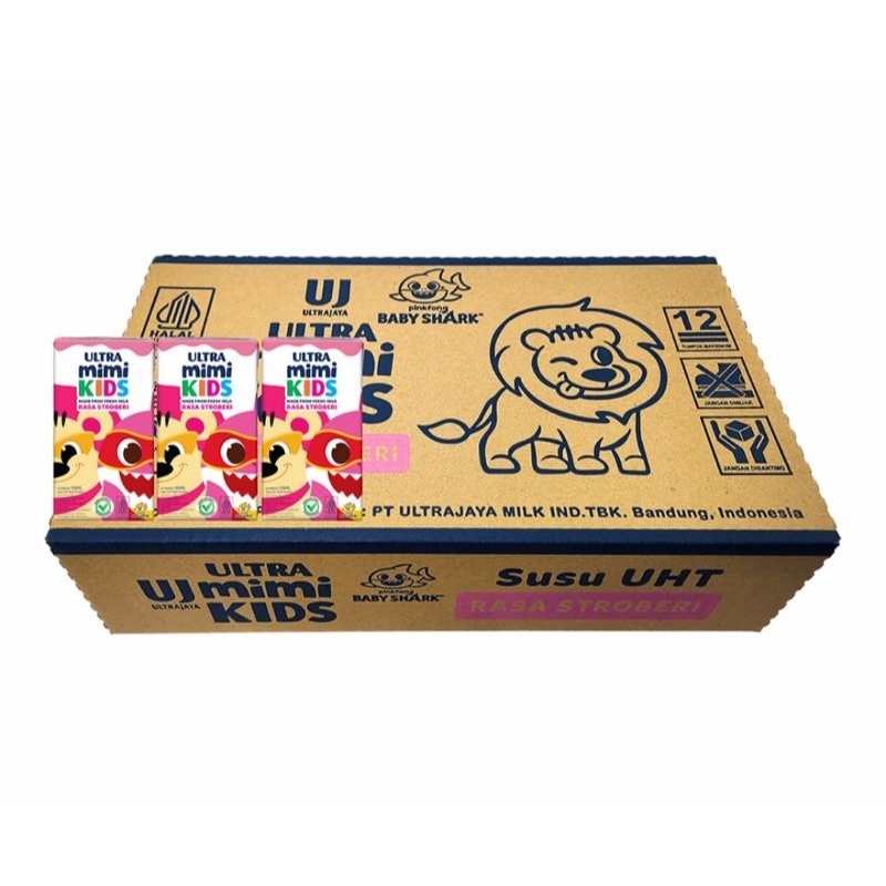 

Ultra Mimi Kids Susu UHT Stroberi Kotak 40 x 25 ml - Karton