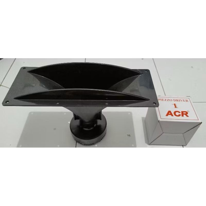 PAKET HORN/CORONG TWEETER U.K 12cm x 30cm PLASTIK + DRIVER ACR PIEZZO